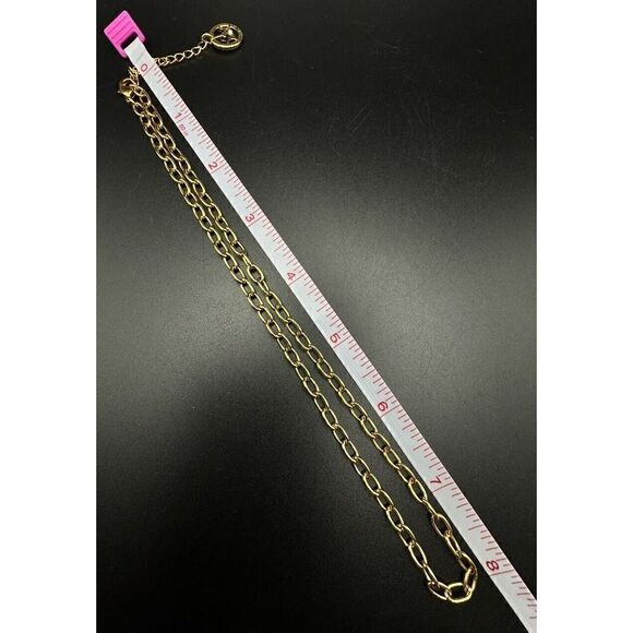 Vintage Trifari Necklace Oval Link Chain Gold Tone 16” + 2” Classic Minimalist - Picture 5 of 6